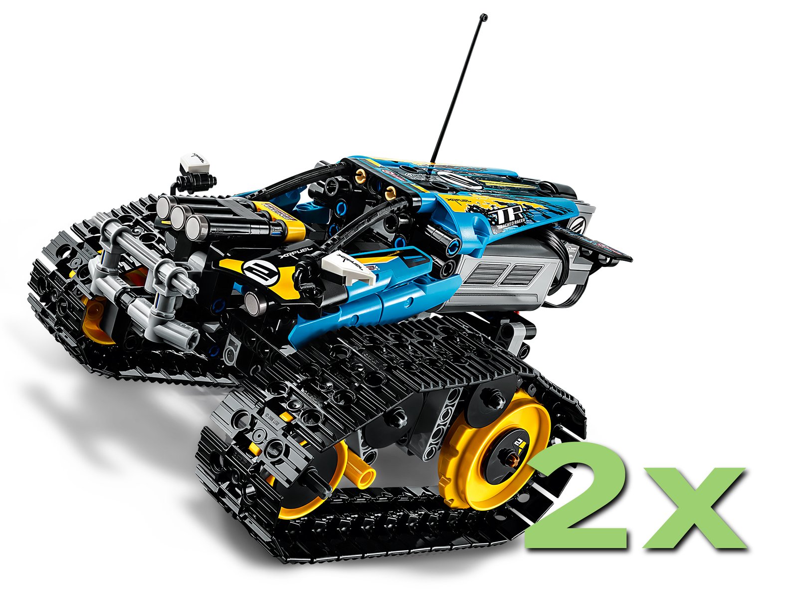 2x  Remote-Controlled Stunt Racer